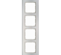 Рамка 4 поста, алюминий, B.3 Berker 10143904