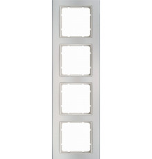 Рамка 4 поста, алюминий, B.3 Berker 10143904