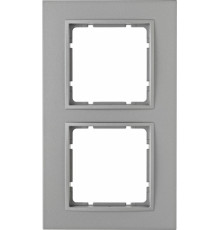 Рамка 2 поста, алюминий, B.7 Berker 10126424