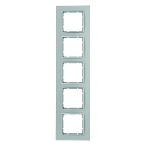 Рамка 5 постов, алюминий, B.7 Berker 10156424