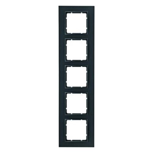 Рамка 5 постов, антрацит, B.7 Berker 10156626