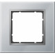 Рамка 1 пост, стекло алюминий, B.7 Berker 10116414