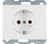 Розетка с заземлением, полярная белизна, K.1 Berker 47157009