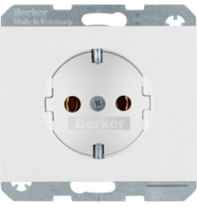 Розетка с заземлением, полярная белизна, K.1 Berker 47157009
