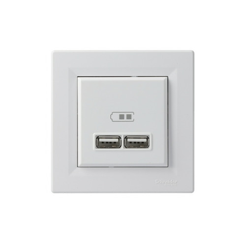 USB розетка, білий, EPH2700221 Schneider Electric Asfora