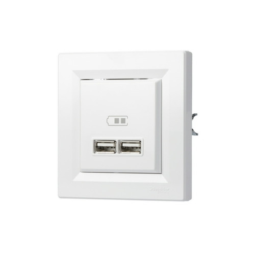 USB розетка, білий, EPH2700221 Schneider Electric Asfora