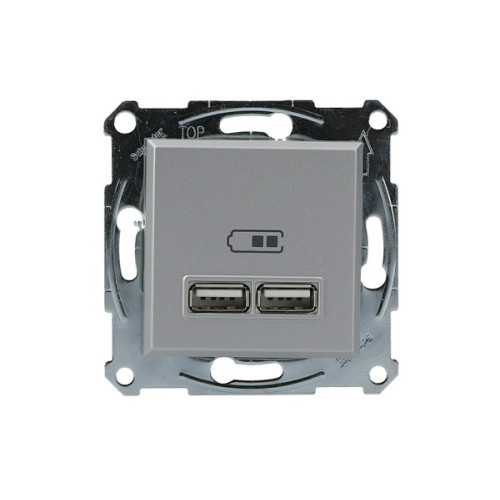 USB розетка, алюміній, EPH2700261 Schneider Electric Asfora