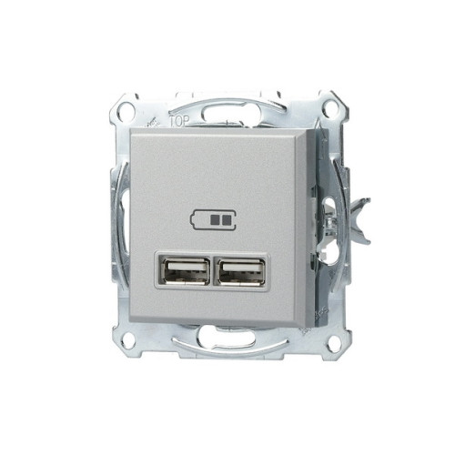 USB розетка, алюміній, EPH2700261 Schneider Electric Asfora