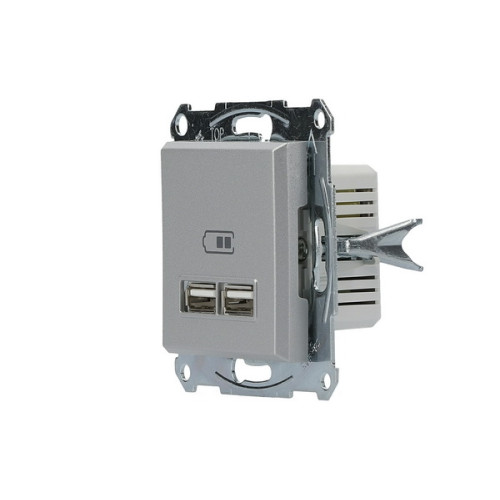 USB розетка, алюміній, EPH2700261 Schneider Electric Asfora