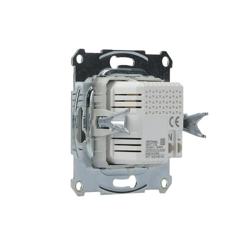 USB розетка, сталь, EPH2700262 Schneider Electric Asfora