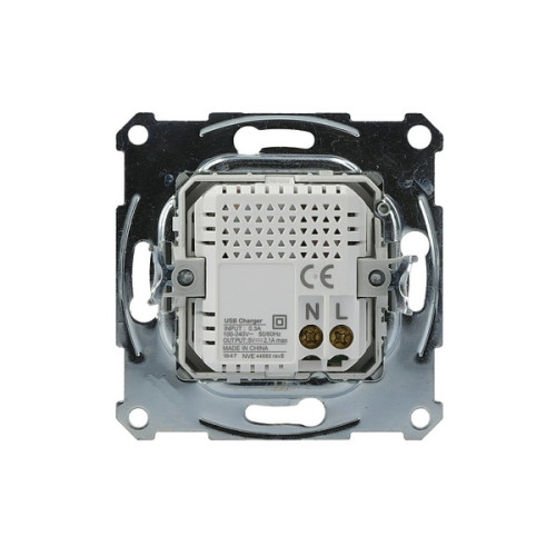 USB розетка, сталь, EPH2700262 Schneider Electric Asfora