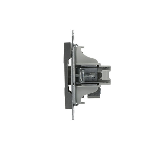 Розетка ТВ конечная, сталь, EPH3200162 Asfora Schneider