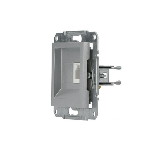 Розетка телефонная RJ-11, алюминий, EPH4100161 Asfora Schneider