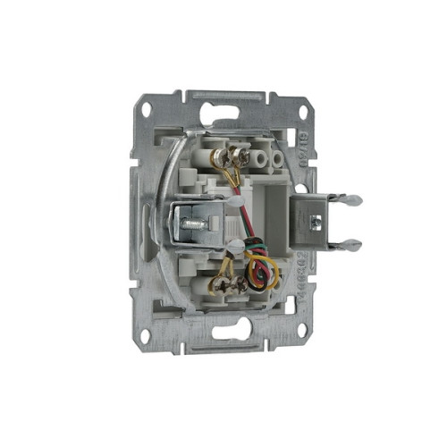 Розетка телефонная RJ-11, алюминий, EPH4100161 Asfora Schneider