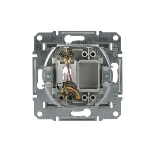 Розетка телефонная RJ-11, алюминий, EPH4100161 Asfora Schneider
