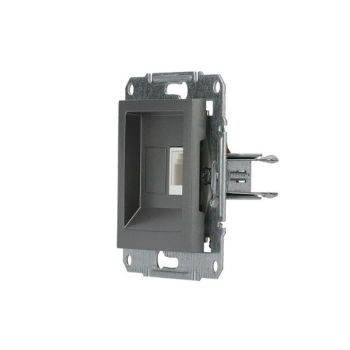Розетка телефонна RJ-11, сталь, EPH4100162 Asfora Schneider