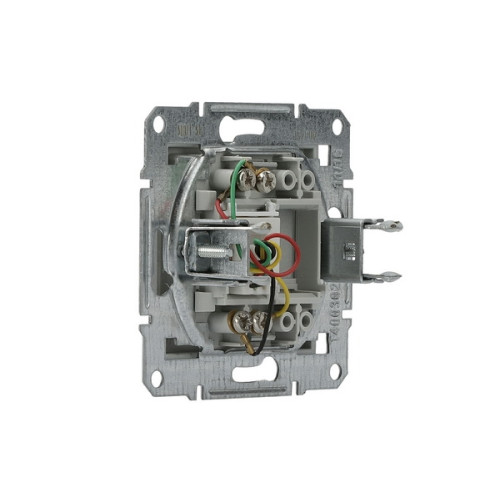 Розетка телефонна RJ-11, сталь, EPH4100162 Asfora Schneider