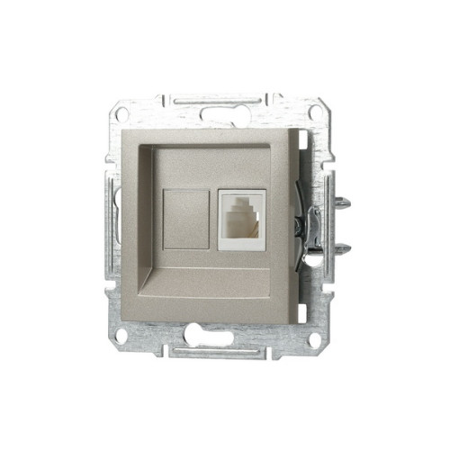 Розетка телефонная RJ-11, бронза, EPH4100169 Asfora Schneider