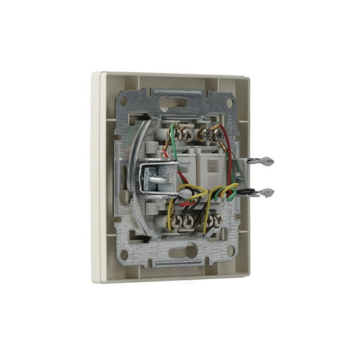 Розетка телефонна RJ-11 подвійна, кремовий, EPH4200123 Schneider Asfora