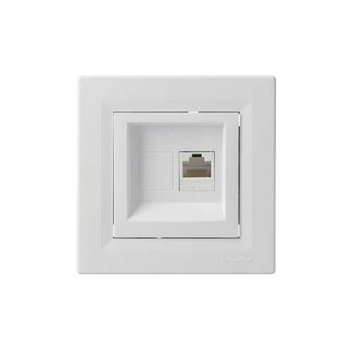 Розетка компьютерная RJ45, белый, EPH4300121 Schneider Asfora