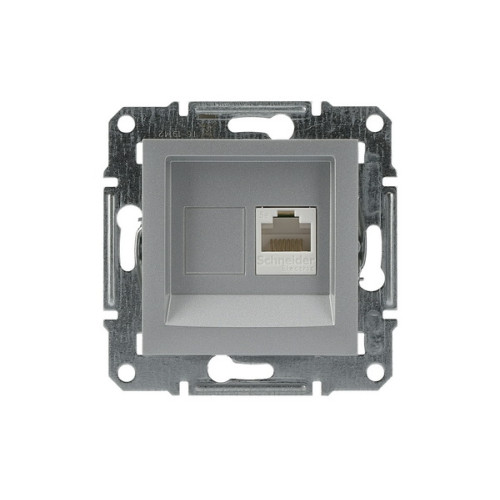 Розетка компьютерная RJ45, алюминий, EPH4300161 Asfora Schneider