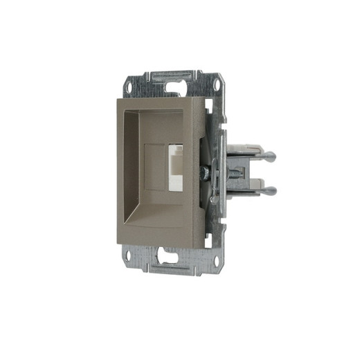Розетка комп'ютерна RJ45, бронза, EPH4300169 Asfora Schneider