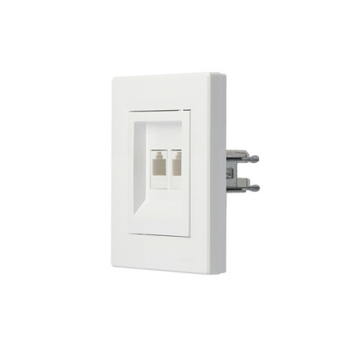 Розетка компьютерная RJ45 двойная, белый, EPH4400121 Schneider Asfora