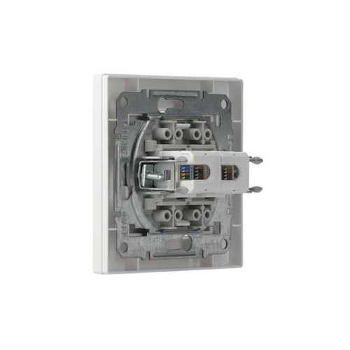 Розетка компьютерная RJ45 двойная, белый, EPH4400121 Schneider Asfora