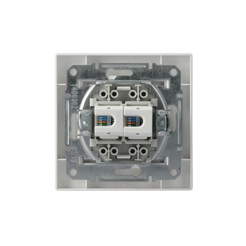 Розетка компьютерная RJ45 двойная, белый, EPH4400121 Schneider Asfora