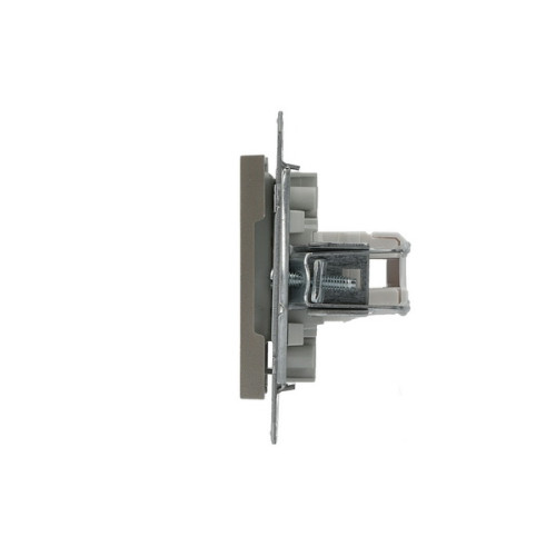 Розетка компьютерная RJ-45 двойная, бронза, EPH4400169 Asfora Schneider