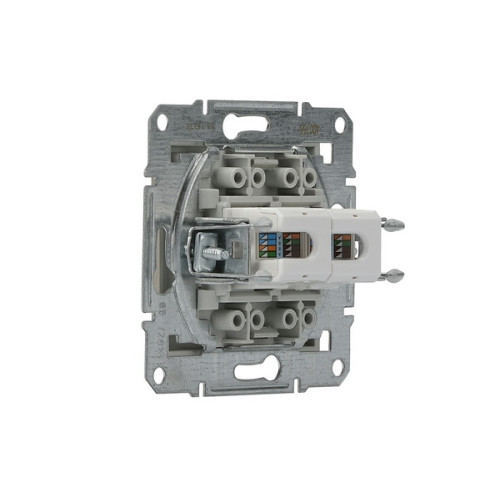 Розетка компьютерная RJ-45 двойная, бронза, EPH4400169 Asfora Schneider