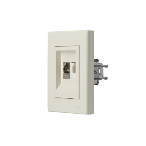 Розетка компьютерная + телефонная, кремовый, EPH4900123 Schneider Asfora
