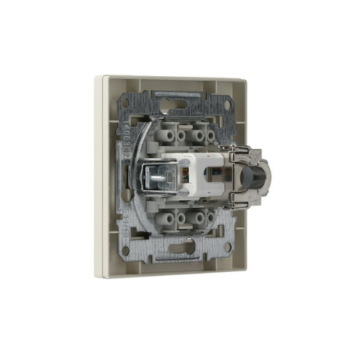 Розетка компьютерная + телефонная, кремовый, EPH4900123 Schneider Asfora