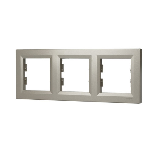 Рамка 3 поста, бронза, EPH5800369 Asfora Schneider
