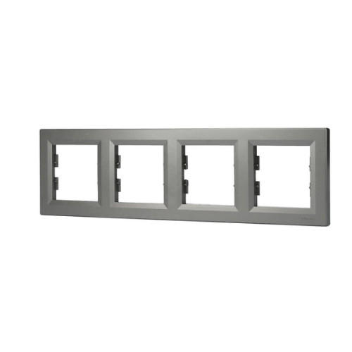 Рамка 4 поста, сталь, EPH5800462 Asfora Schneider