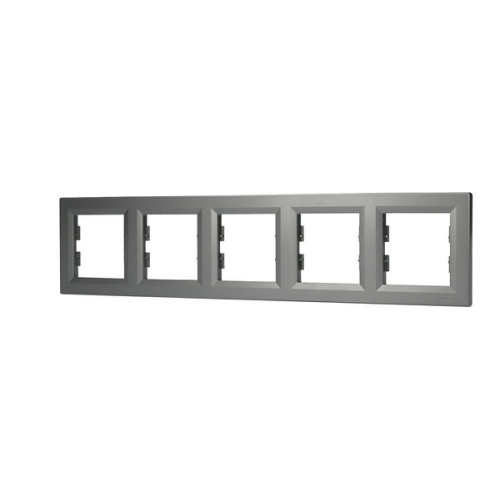 Рамка 5 постов, сталь, EPH5800562 Asfora Schneider