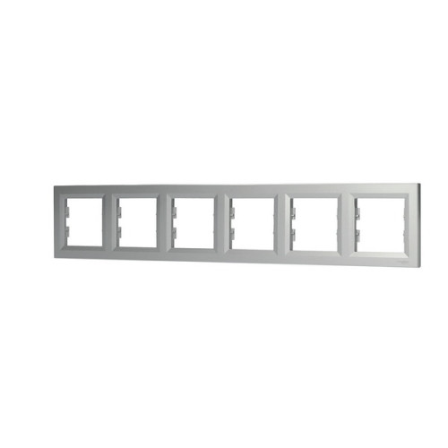Рамка 6 постов, алюминий, EPH5800661 Asfora Schneider