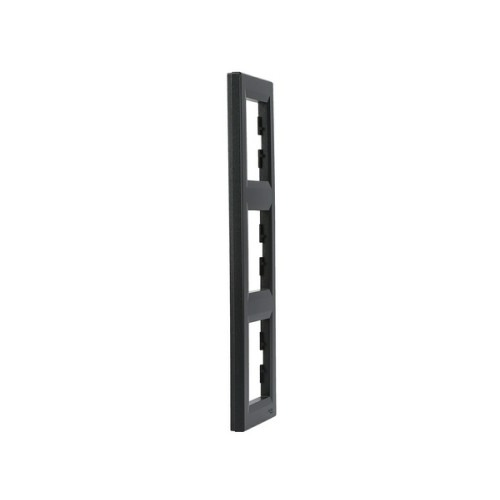 Рамка 3 поста, вертикальна, антрацит, EPH5810371 Asfora Schneider