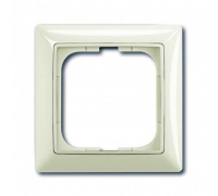 Рамка 1 пост, белый шале, ABB 2511-96-507 Basic 55