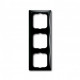 Рамка 3 поста, черный шато, ABB 2513-95-507 Basic 55