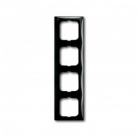Рамка 4 поста, черный шато, ABB 2514-95-507 Basic 55