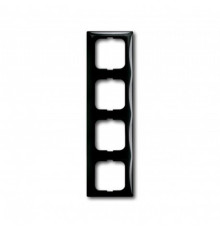 Рамка 4 поста, черный шато, ABB 2514-95-507 Basic 55