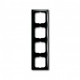 Рамка 4 поста, черный шато, ABB 2514-95-507 Basic 55