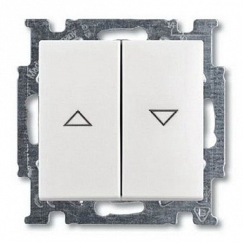 Выключатель жалюзи без фиксации, белый, ABB 2026/4 UC-94-507 Basic 55