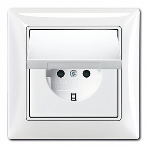 Розетка влагозащищенная IP44 в сборе с рамкой, белый, ABB 20 EUCKD-94-507 Basic 55