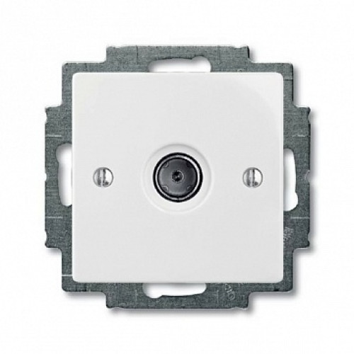 Розетка телевизионная TV, белый, ABB 1743-01-94-507 Basic 55