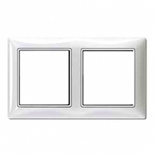 Рамка 2 поста, белый, ABB 2512-94-507 Basic 55