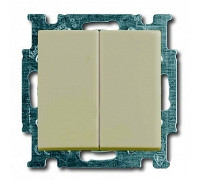 Выключатель 2-клавишный, белый шале, ABB 2006/5 UC-96-507 Basic 55