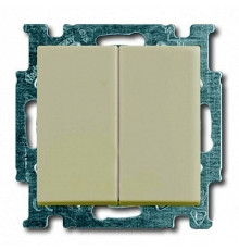 Выключатель 2-клавишный, белый шале, ABB 2006/5 UC-96-507 Basic 55