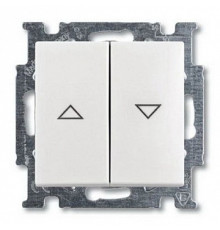 Выключатель жалюзи без фиксации, белый шале, ABB 2026/4 UC-96-507 Basic 55